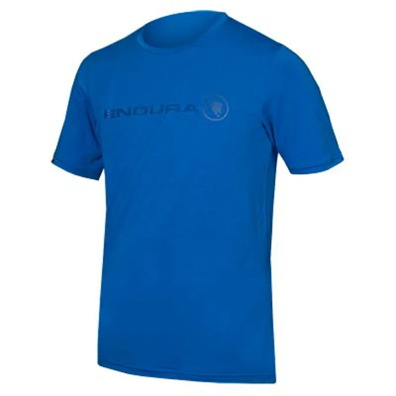 Endura SingleTrack Merino Mens T-Shirt - Azure Blue