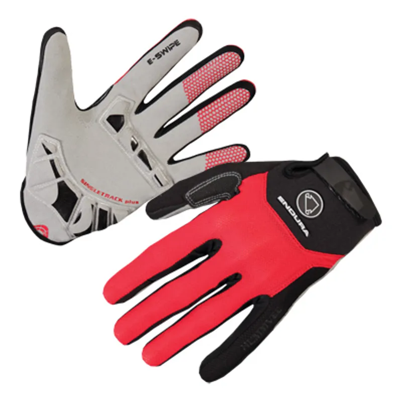 Endura Singletrack Plus Mens Glove - Red