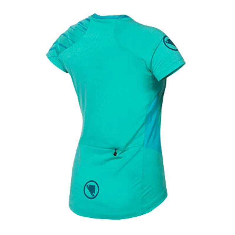 Endura SingleTrack Short Sleeve Womens Jersey - Pacific Blue-1