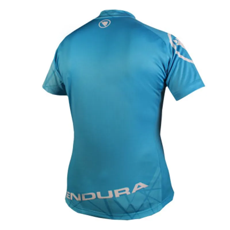Endura Singletrack Womens Short Sleeve Jersey - Ultramarine-1