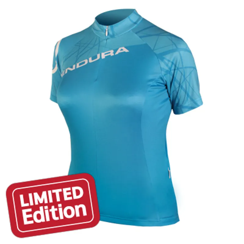 Endura Singletrack Womens Short Sleeve Jersey - Ultramarine