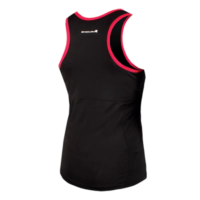 Endura Spaghetti Support Womens Vest - Black/Red-1