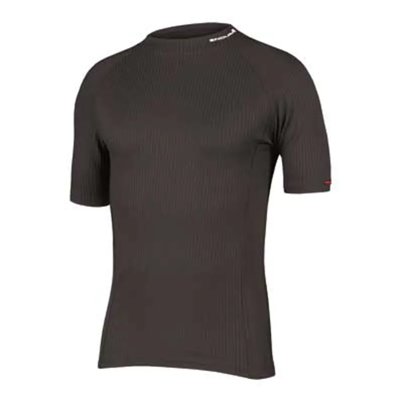 Endura Transrib Mens Short Sleeve Baselayer - Black