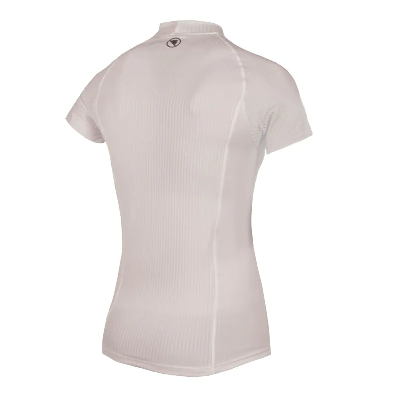 Endura Transrib Womens Short Sleeve Baselayer - White-1