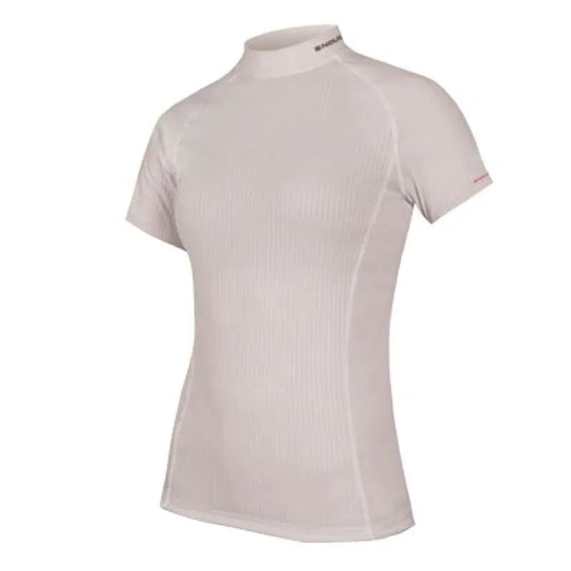 Endura Transrib Womens Short Sleeve Baselayer - White