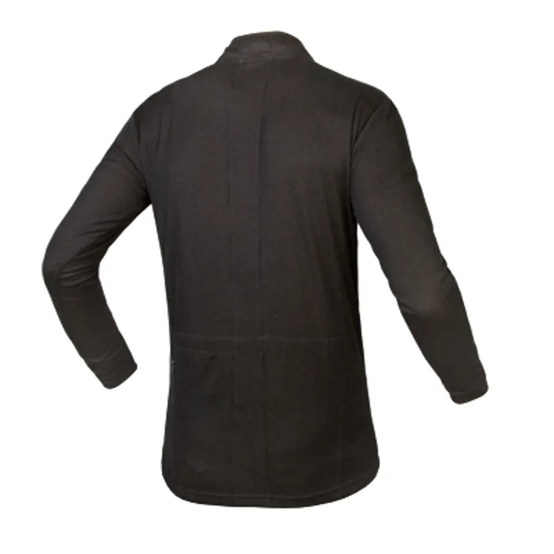 Endura Urban CoolMax Merino Mens Long Sleeve Jersey - Black-1