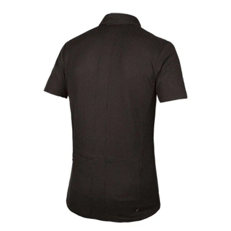 Endura Urban CoolMax Merino Short Sleeve Mens Polo Shirt - Black-1