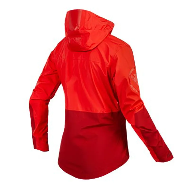Endura Womens SingleTrack Jacket - Hi-Viz Coral-1