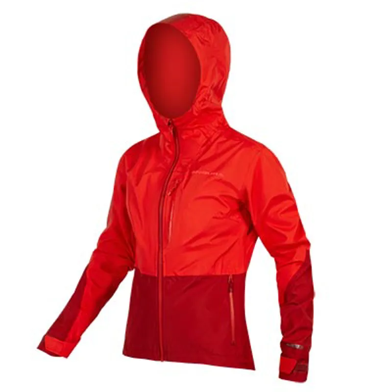 Endura Womens SingleTrack Jacket - Hi-Viz Coral