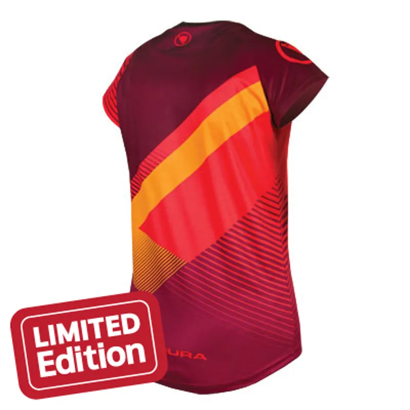 Endura Womens SingleTrack Print T-Shirt II - Mulberry-1