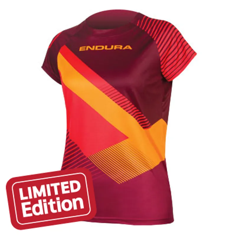 Endura Womens SingleTrack Print T-Shirt II - Mulberry