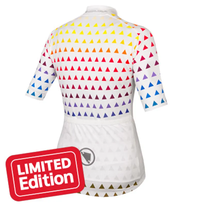 Endura Womens Triangulate Short Sleeve Jersey - White-1