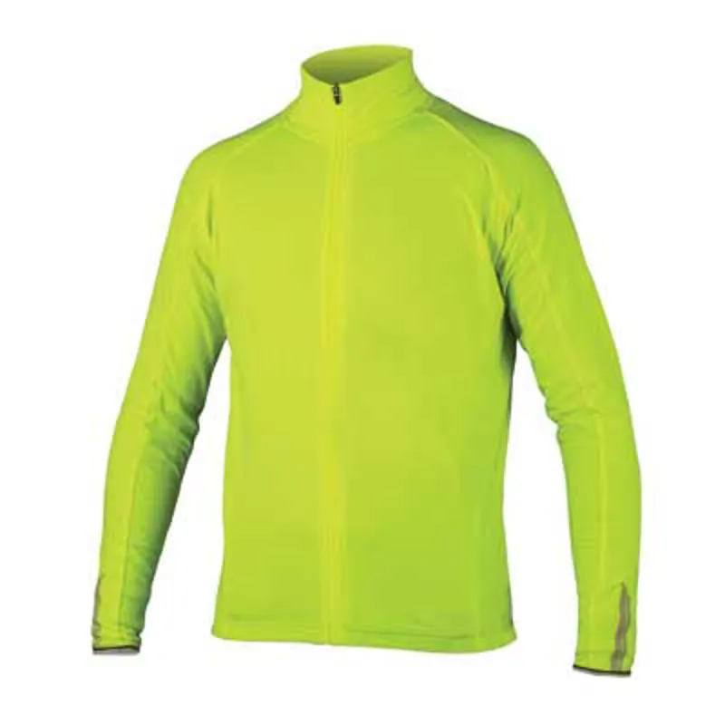 Endura Mens Roubaix Long Sleeve Jacket HiViz Yellow