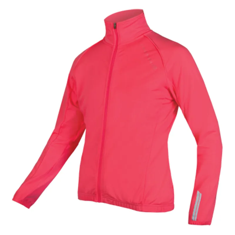 Endura Womens Roubaix Long Sleeve Jacket HiViz Pink