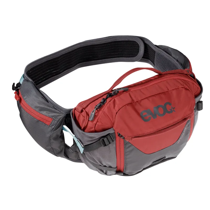 Evoc Hip Pack Pro 3l Bag - Carbon Grey/Chilli Red