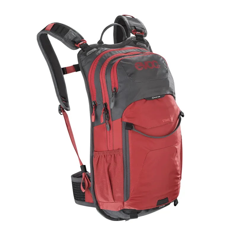 Evoc Stage 12l Performance BackPack - Carbon Grey/Chilli Red