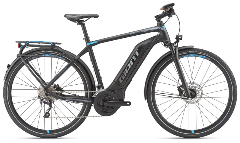 2019 Giant Explore E+ 1 Mens Electric Bike - Black/Blue