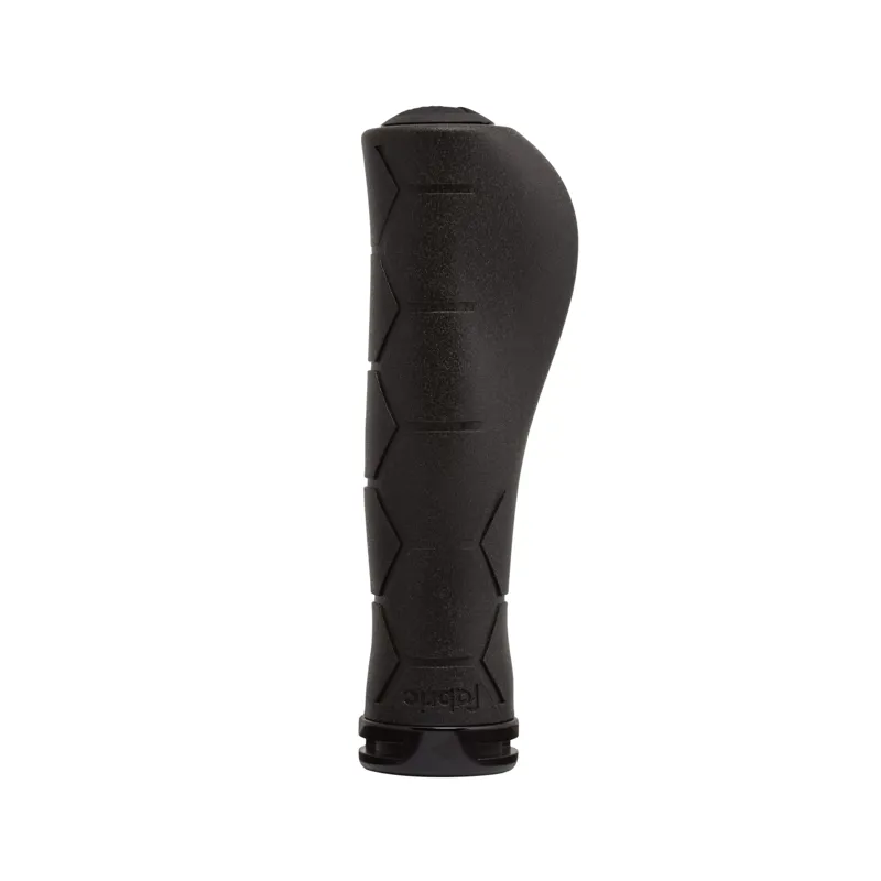 Fabric Ergo Silicone Lock On Grips - Black