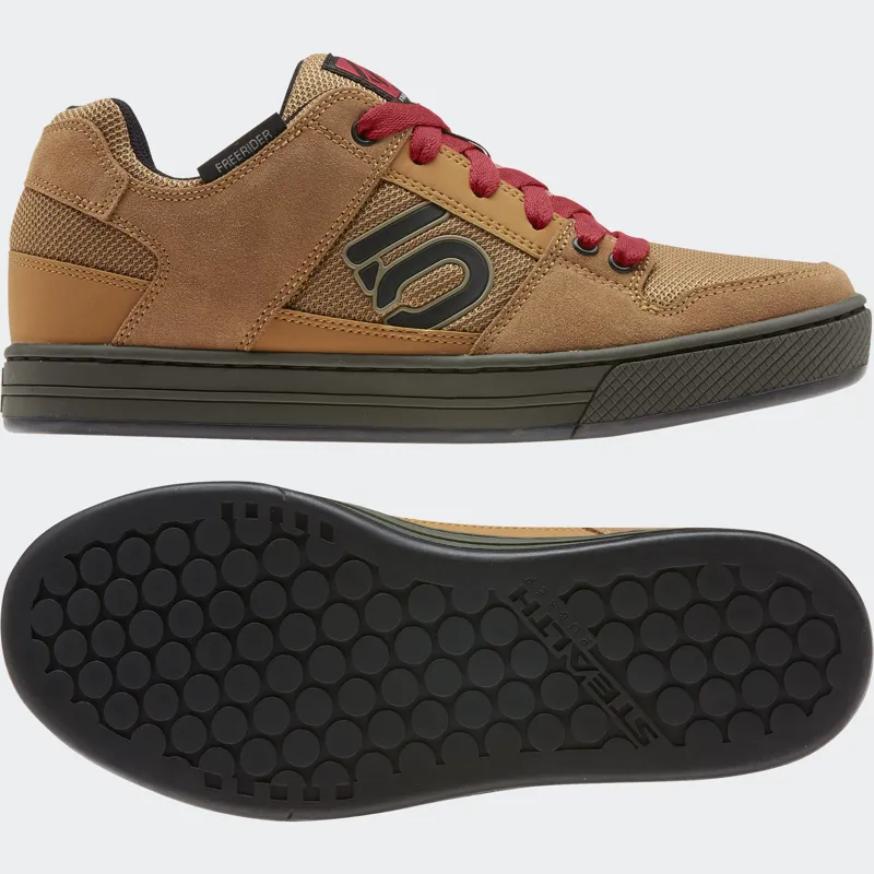 FiveTen Freerider Mens Mountain Bike Shoe Rawdes/Black/Glo Red-2