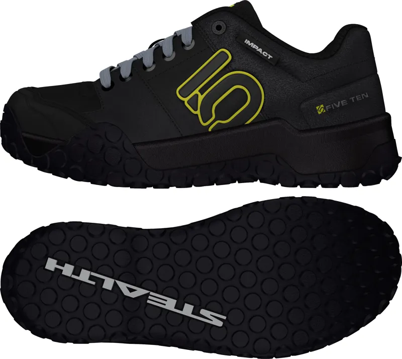 Fiveten Impact Sam Hill Mens Mountain Bike Shoe - Black/Grey/Yellow-2