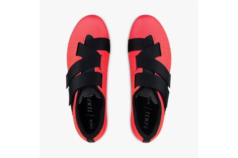 Fizik R5 Tempo Powerstrap Mens Road Cycling Shoe - Coral/Black-2