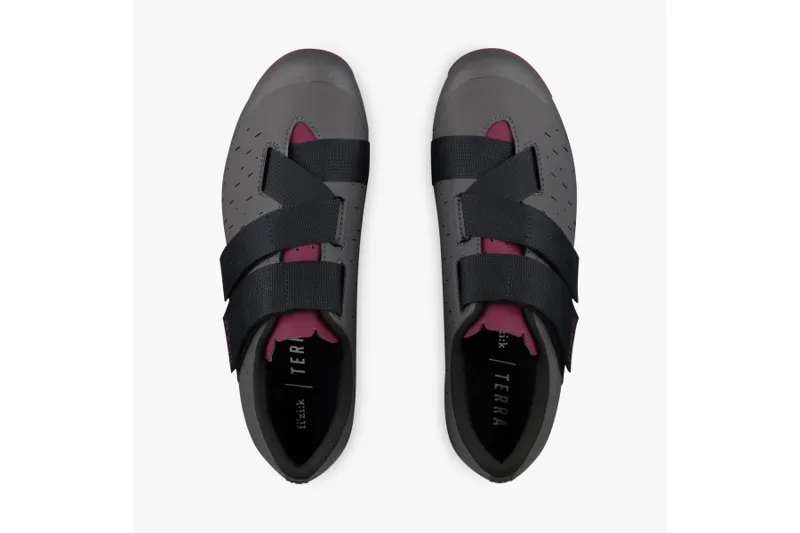Fizik Terra Powerstrap X4 Gravel Cycling Shoe - Grey/Grape-4