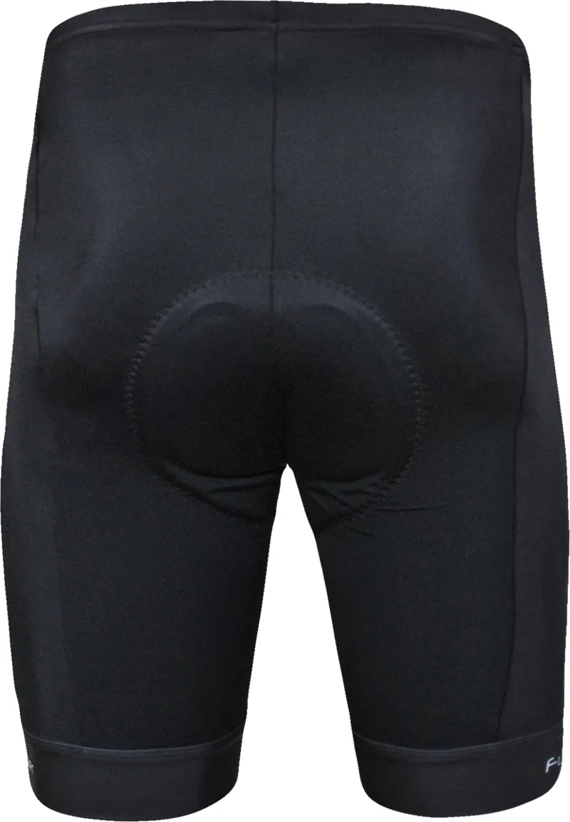 Funkier F-77 7 Panel 4-Way Stretch Mens Shorts with B1 Pad - Black-2