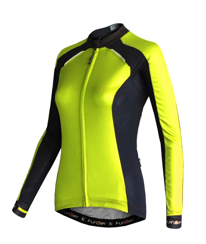 Funkier Odessa Ladies Summer Long Sleeve Jersey - Lime