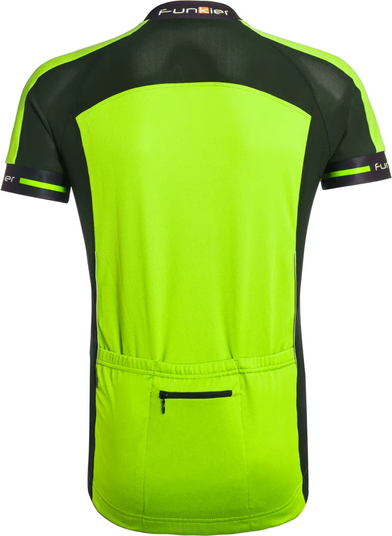 Funkier Stream Mens Short Sleeve Active Jersey - Yellow-2