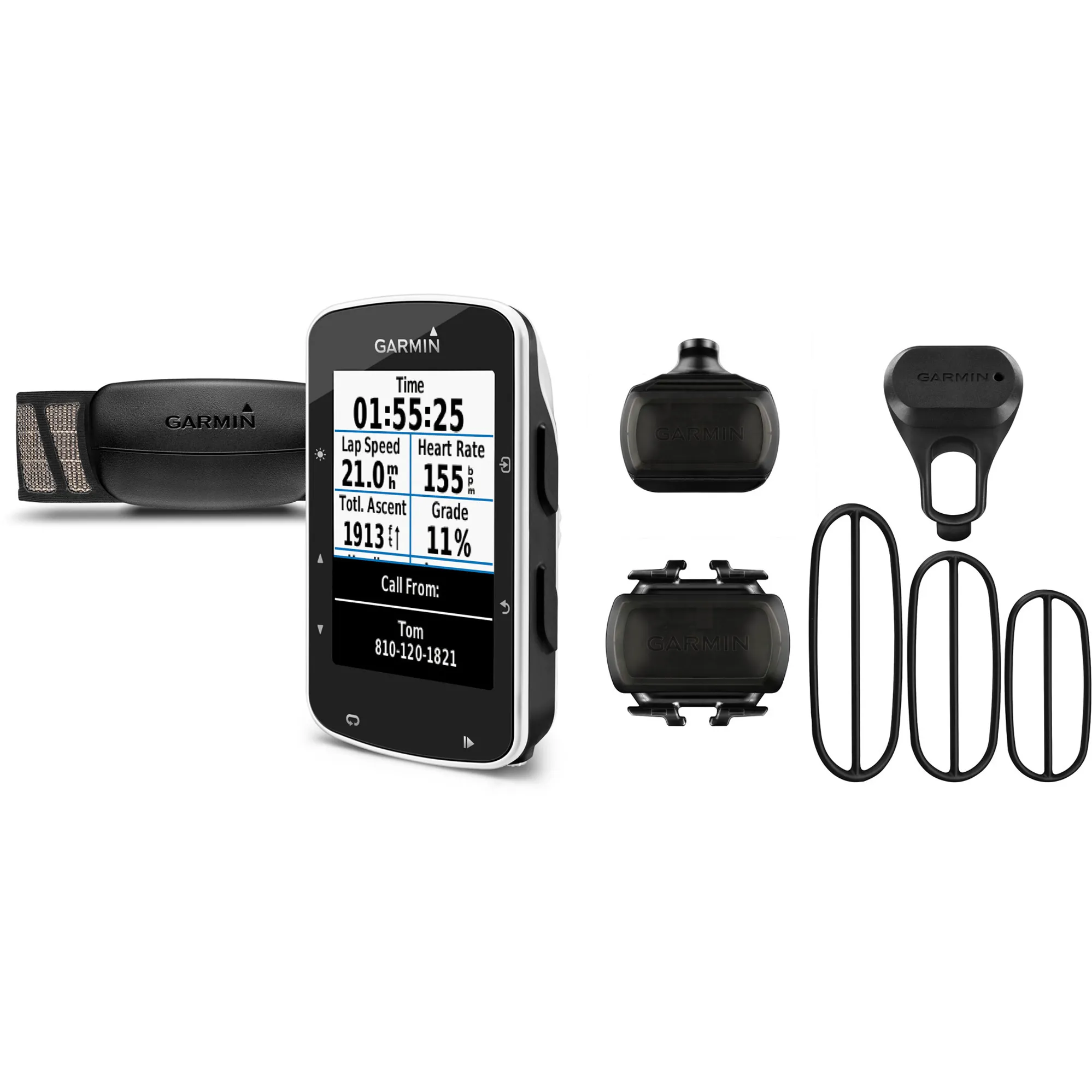 Garmin Edge 520 GPS-Enabled Cycle Computer Speed/Cadence Sensors/HRM