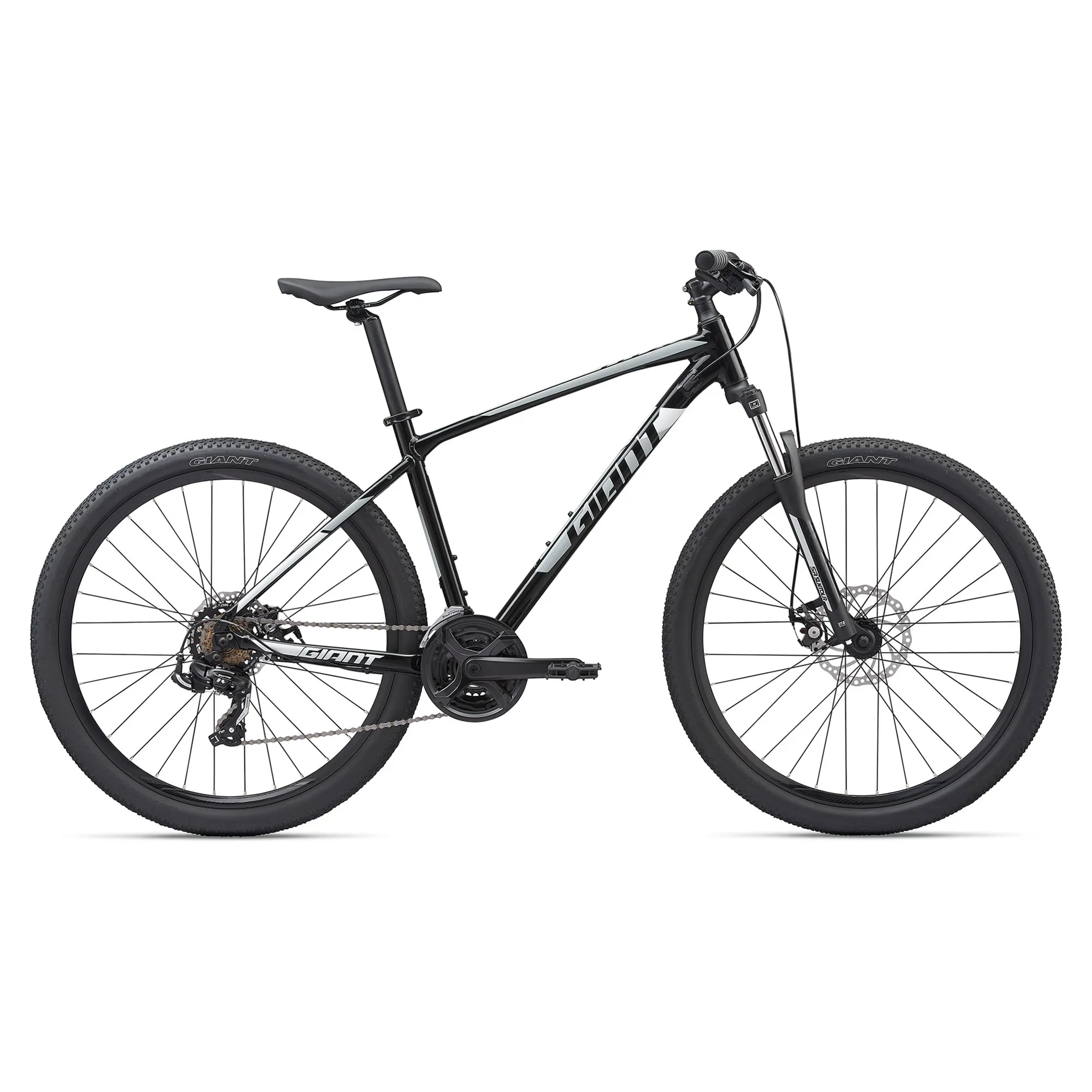 2020 Giant ATX 3 Disc 27.5 Hardtail Mountain Bike - Met Black 2020 Giant ATX 3 Disc 27.5 Hardtail Mountain Bike - Met Black