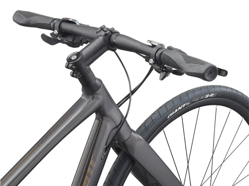 2021 Giant FastRoad SL 3 Mens Hybrid Bike - Metallic Black/Chrome-1