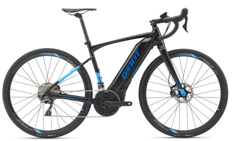 2019 Giant Road-E+ 1 Pro Mens Electric Bike - Black/Team Blue