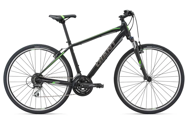 2018 Giant Roam 3 Gravel Bike Matt Black Neon Green