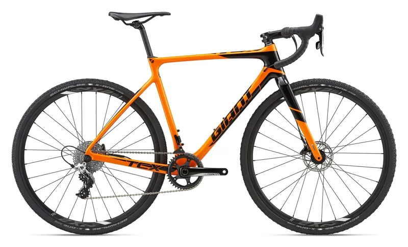 orange cyclocross bike