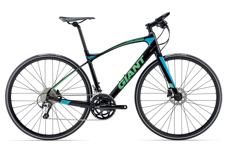 2017 Giant FastRoad CoMax 2 Hybrid Bike Black/Blue