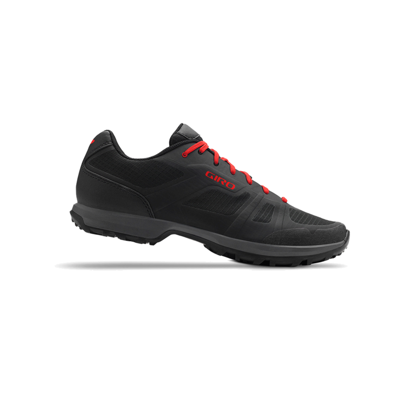 Giro Gauge Mens Mountain Bike Shoes - Black/Bright Red-2