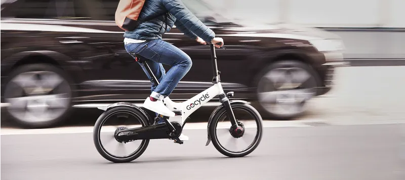 Gocycle GX Folding Electric Bike - White/Gloss Black-2