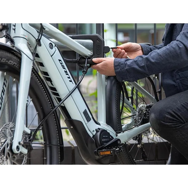 Hiplok DXP D-Lock Bike Lock and 2m Cable - Black-1