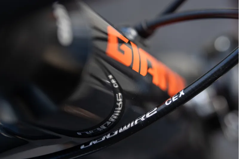 2020 Giant Contend 1 Mens Road Bike - Gloss Gunmetal Black/Orange-6