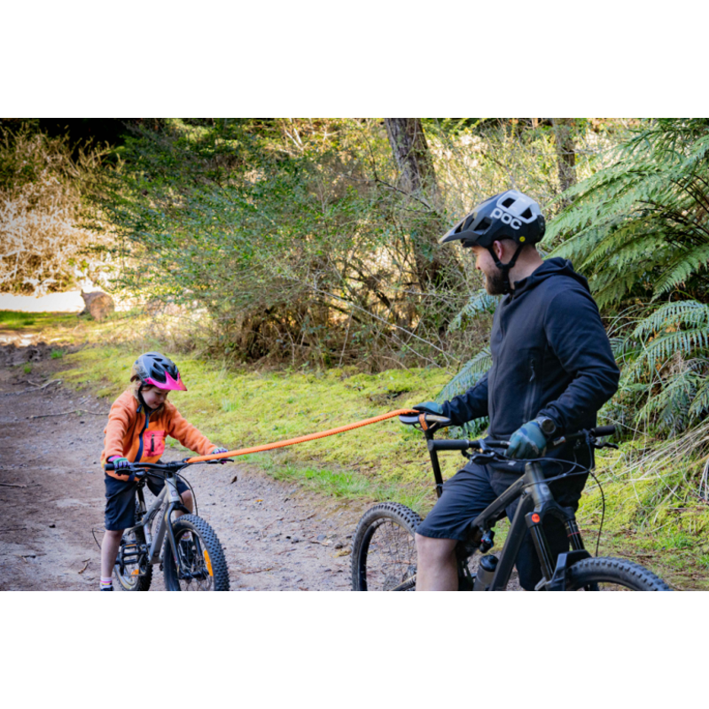 Kids Ride Shotgun Mountain Bikt Tow Rope - Orange-5