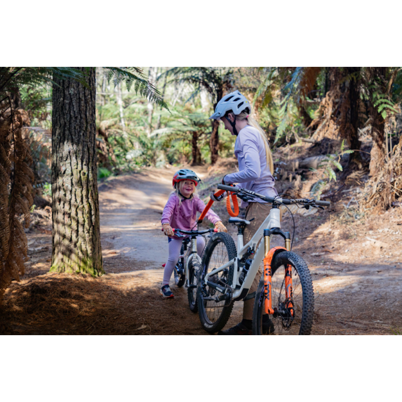 Kids Ride Shotgun Mountain Bikt Tow Rope - Orange-4