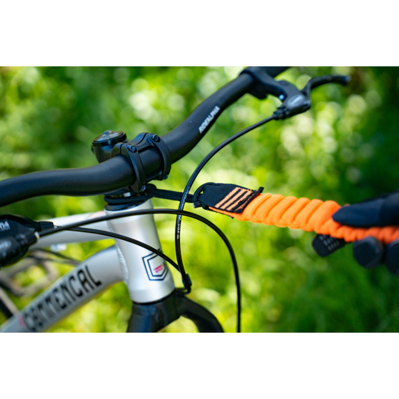 Kids Ride Shotgun Mountain Bikt Tow Rope - Orange-2