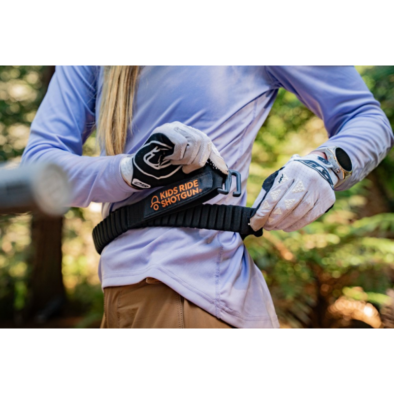 Kids Ride Shotgun Quick Fit Mountain Bike Tow Rope - Black-7