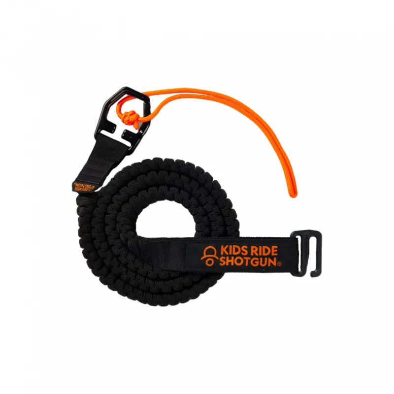 Kids Ride Shotgun Quick Fit Mountain Bike Tow Rope - Black