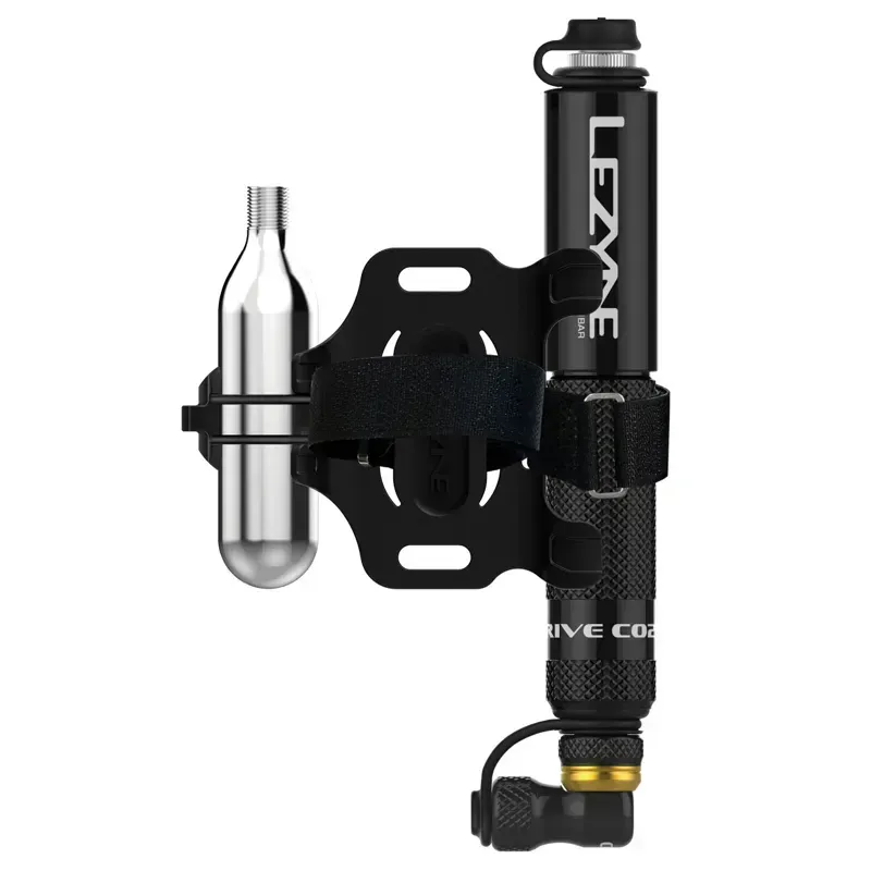 Lezyne Pocket Drive Mini CO2 Bike Pump - Black/Gold-3
