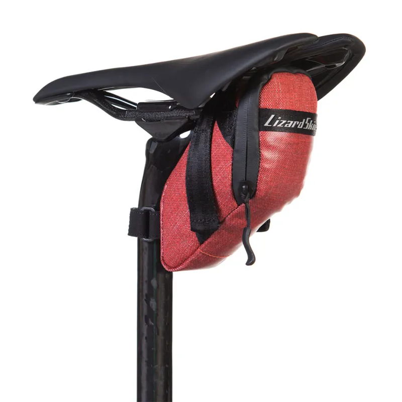 Lizard Skin Cache Saddle Bag - Crimson