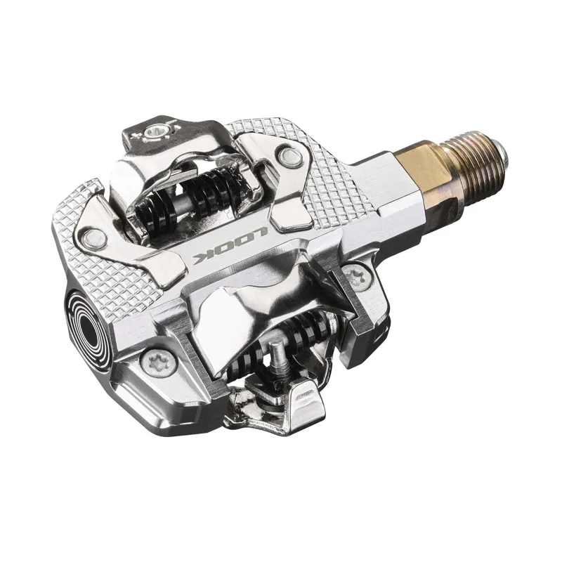 Look X-Track Power Dual Sided Power Meter Pedals - Silver-2