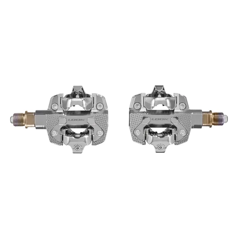 Look X-Track Power Dual Sided Power Meter Pedals - Silver