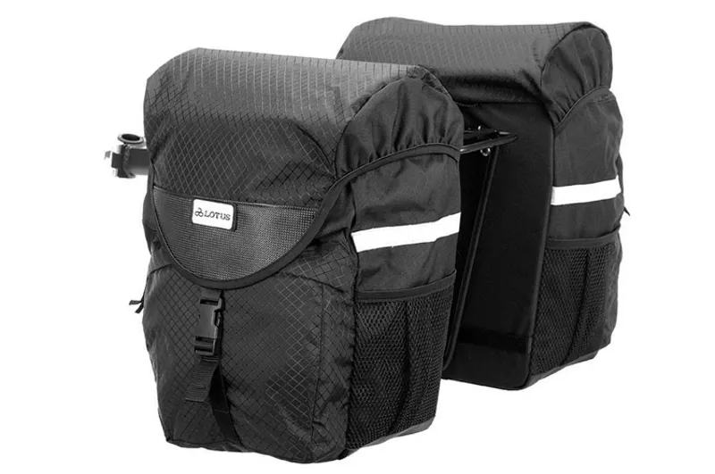 Lotus SH-309L CVR Commuter Double Rear 34.8L Pannier Bags - Black